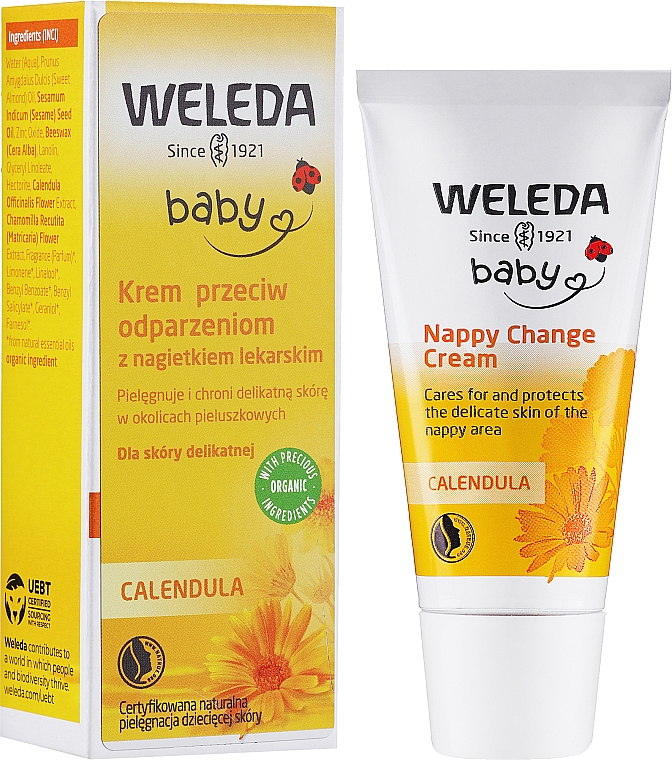 Дитячий крем для захисту шкіри в області сповивання з календулою - Weleda Calendula Nappy Change Cream — фото N2