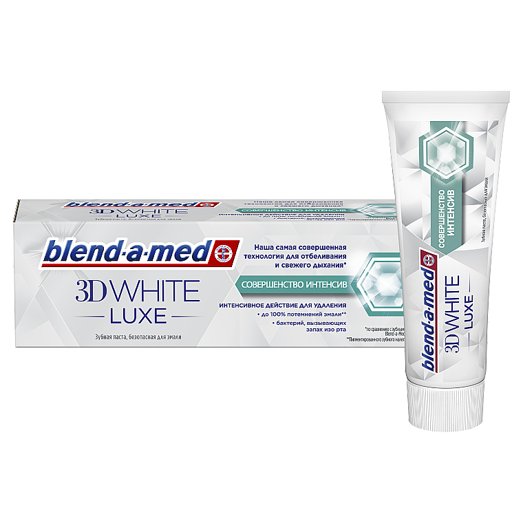 Зубная паста "Совершенство интенсивного действия" - Blend-A-Med 3D White Luxe — фото N1
