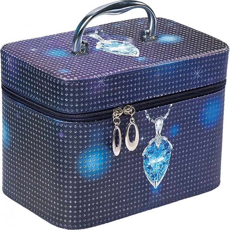 Косметичка "Jewelry Winter" S, 96624, синяя - Top Choice — фото N1