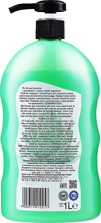Шампунь-гель для душу з екстрактом алое - Bluxcosmetics Naturaphy Aloe Vera Hair & Body Wash — фото N6