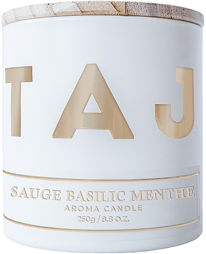 Ароматична свічка "Sauge Basilic Menthe" - Taj Max Aroma Candle — фото N1