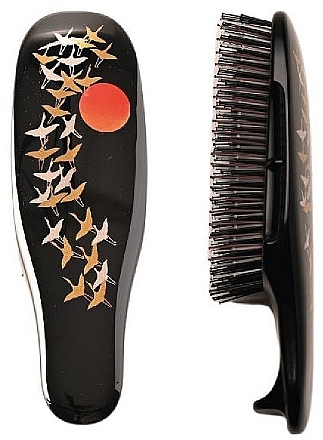 Масажна щітка для волосся "Black" - S-Heart-S Scalp Brush Makie — фото N1