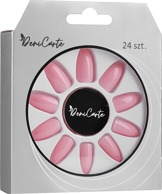 Накладные ногти 6680, розовые нюдовые - Deni Carte Pink Nude — фото N1