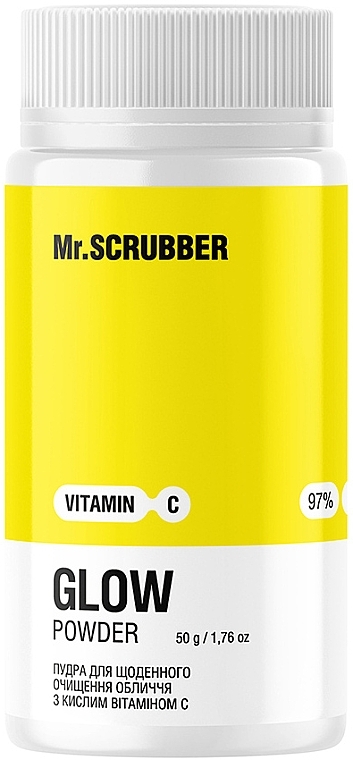 Пудра для ежедневного очищения лица с кислым витамином C - Mr.Scrubber Glow Vitamin C Powder — фото N1