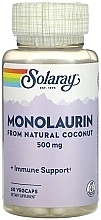 Харчова добавка "Монолаурин", 500 мг - Solaray Monolaurin 500mg — фото N1