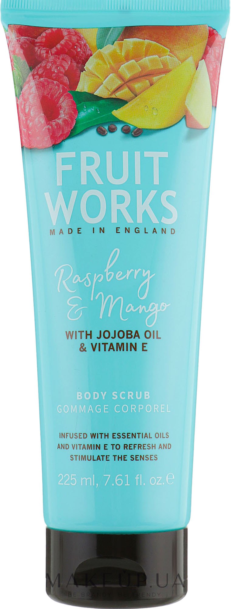 Скраб для тела "Малина и манго" - Grace Cole Fruit Works Body Scrub Raspberry & Mango — фото 225ml