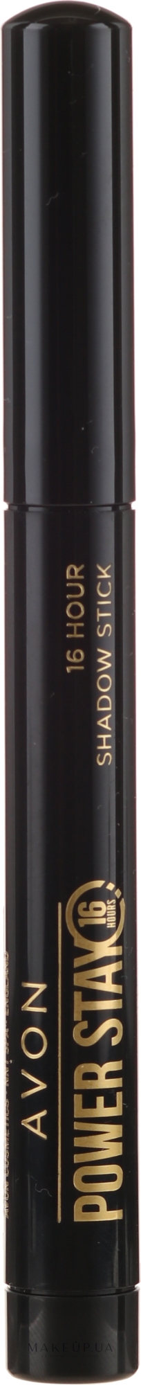 Тіні-підводка для очей 2 в 1 - Avon Power Stay 16 Hour Shadow Stick — фото 15107 - Essential Black