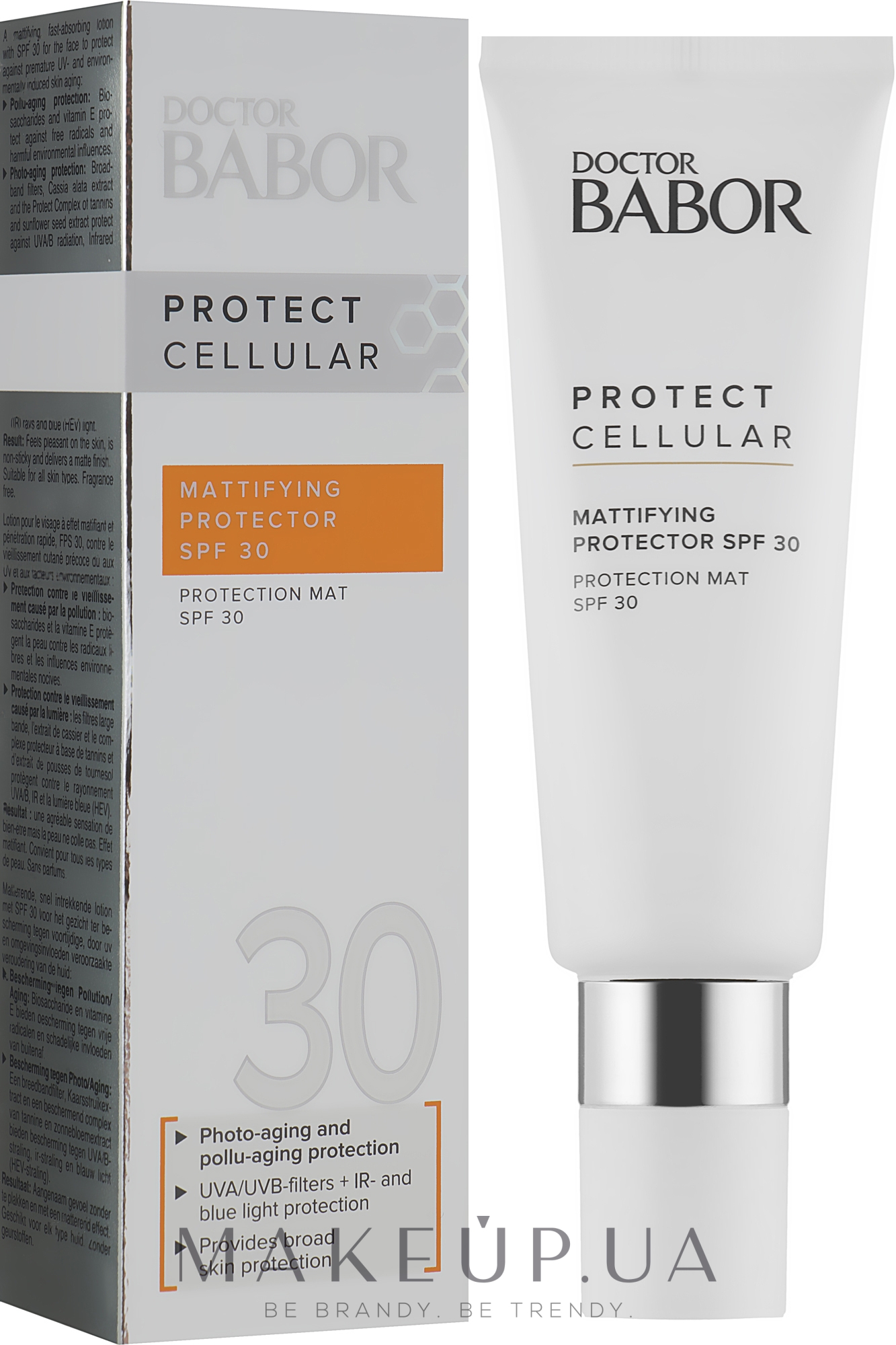 Сонцезахисний матувальний флюїд для обличчя - Babor Doctor Babor Protect Cellular Mattifying Protector SPF 30 — фото 50ml