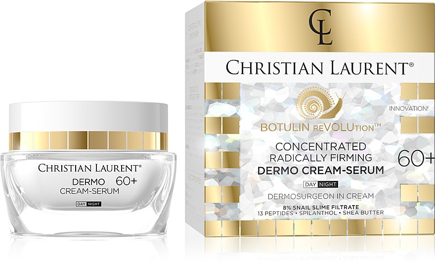 Укрепляющий концентрированный крем-сыворотка 60+ - Christian Laurent Botulin Revolution Concentrated Dermo Cream-Serum 60+ — фото N1