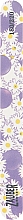 Духи, Парфюмерия, косметика Пилка для ногтей узкая цветная, бело-фиолетовая 180/220, 03-013B - Zauber