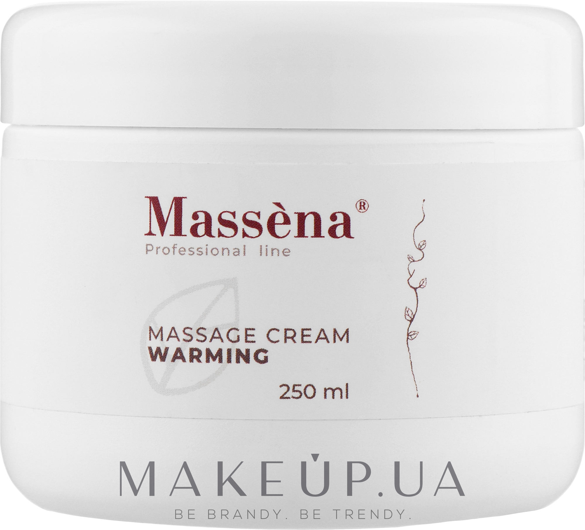 Согревающий крем для тела - Massena Warming Massage Cream — фото 250ml