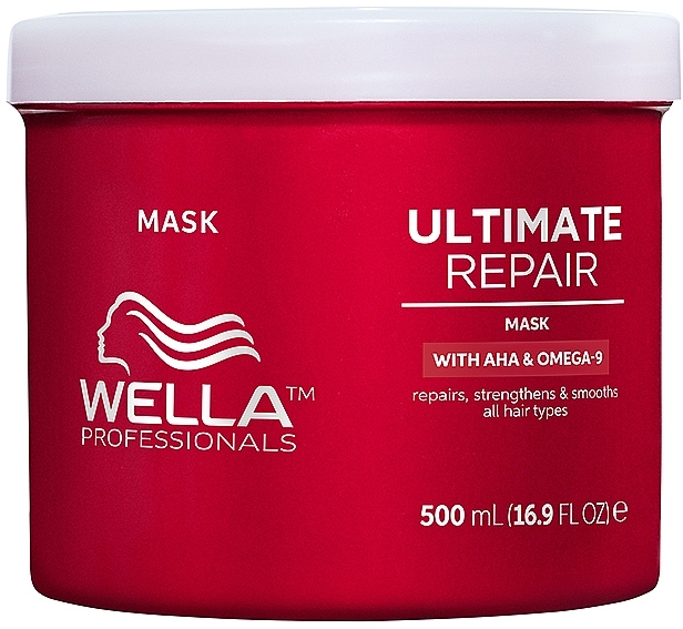 Крем-маска для всіх типів волосся - Wella Professionals Ultimate Repair Mask With AHA & Omega-9 — фото N5