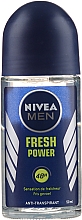 Дезодорант - NIVEA Roll-On Men Fresh Power — фото N1