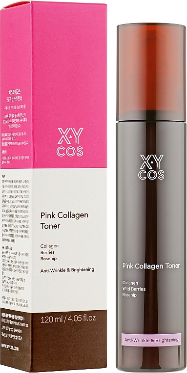 Увлажняющий тонер для лица с коллагеном - XYcos Pink Collagen Toner — фото N2