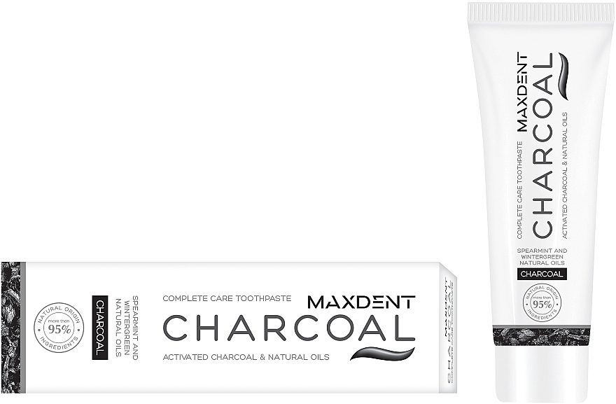 Зубная паста - Sts Cosmetics Maxdent Charcoal — фото N1