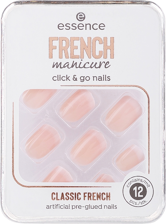 Накладні нігті - Essence French Click and Go Nails French Manicure — фото N1