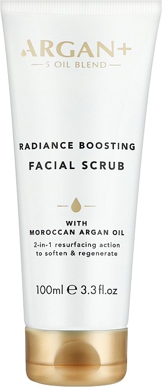 Скраб укрепляющий для лица "Морокканское аргановое масло" - Argan+ Moroccan Argan Oil Radiance Boosting Facial Scrub — фото N1