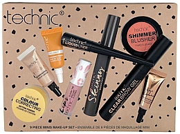 Набір, 9 продуктів - Technic Cosmetics Mini Makeup Set — фото N1