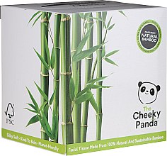 Парфумерія, косметика Сухі бамбукові серветки для обличчя, 56 шт - Cheeky Panda Bamboo Facial Tissue Cube