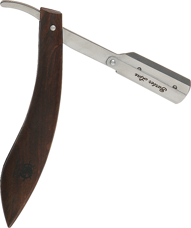 Небезпечна бритва, 04930 - Eurostil Wooden Shaving Razor Captain Cook — фото N1