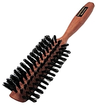 Щетка для сушки волос полукруглая из грушевого дерева, 22см - Golddachs  — фото N1