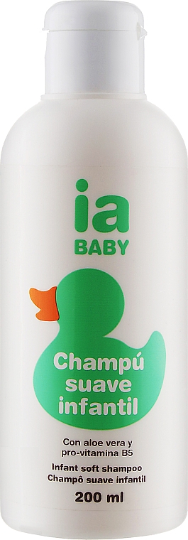 Дитячий м'який шампунь з екстрактом алое вера і провітаміном В5 - Interapothek Baby Champu Suave Infantil — фото N1