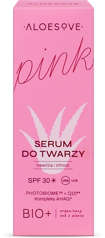 Сыворотка для лица с SPF30 - Aloesove Pink Face Serum SPF30 — фото N2