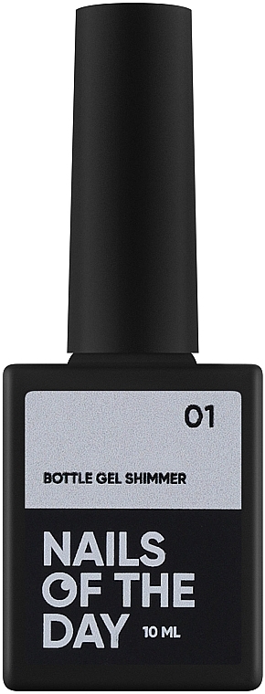 Гель для укрепления ногтей с шиммером - Nails Of The Day Bottle Gel Shimmer — фото N1