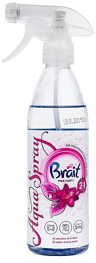 Освіжувач повітря на водній основі "Pink Party" - Brait Magic Mist Aqua Spray
