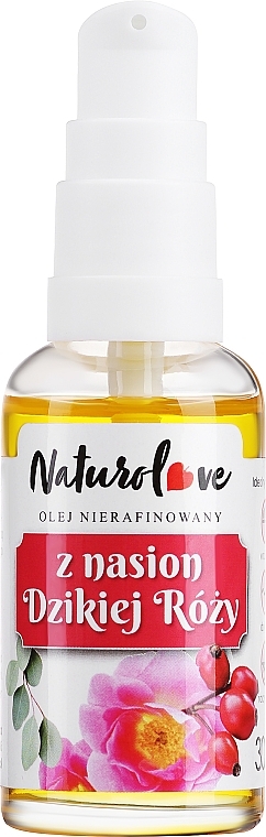 Масло семян шиповника - Naturolove Wild Rose Seed Oil — фото N1