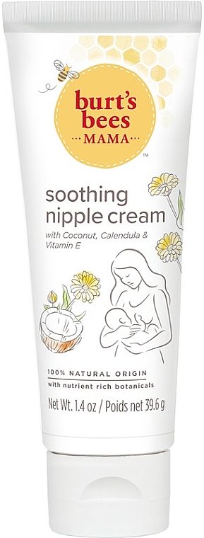 Заспокійливий крем для сосків - Burt's Bees Mama Soothing Nipple Cream — фото N1