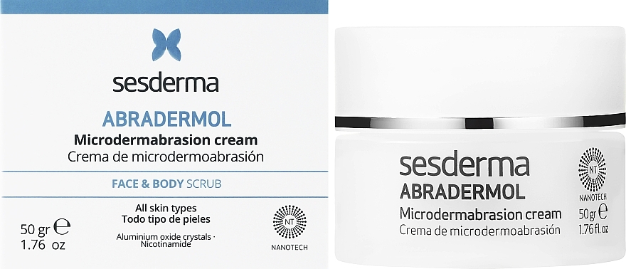 Крем для мікродермабразії шкіри - SesDerma Laboratories Abradermol Microdermabrasion Cream — фото N2