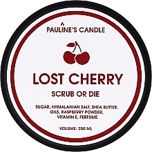 Парфумерія, косметика Натуральний скраб для тіла - Pauline's Candle Lost Cherry Scrub Or Die