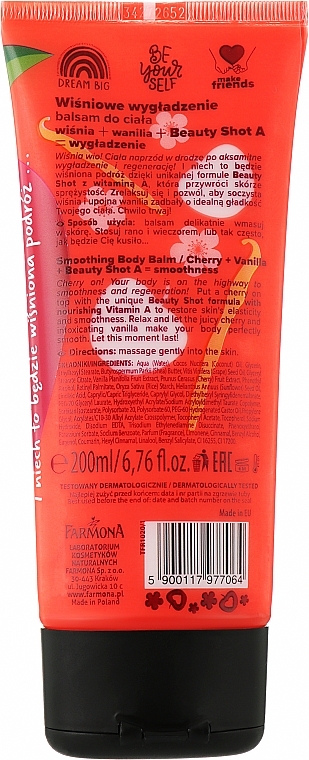 Бальзам для тіла "Вишня і ваніль" - Farmona Tutti Frutti Cherry & Vanilla Smoothing Body Balm — фото N2