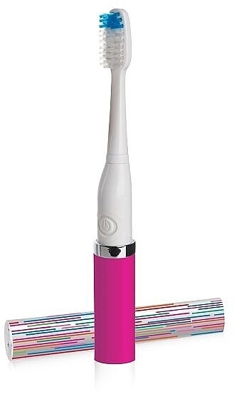 Зубна щітка, рожева - Violife Slim Sonic Tickled Pink Toothbrush — фото N1