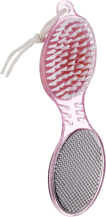 Шлифовальная пилка для педикюра пластиковая, 172 мм, 4 в 1, розовая - Baihe Hair