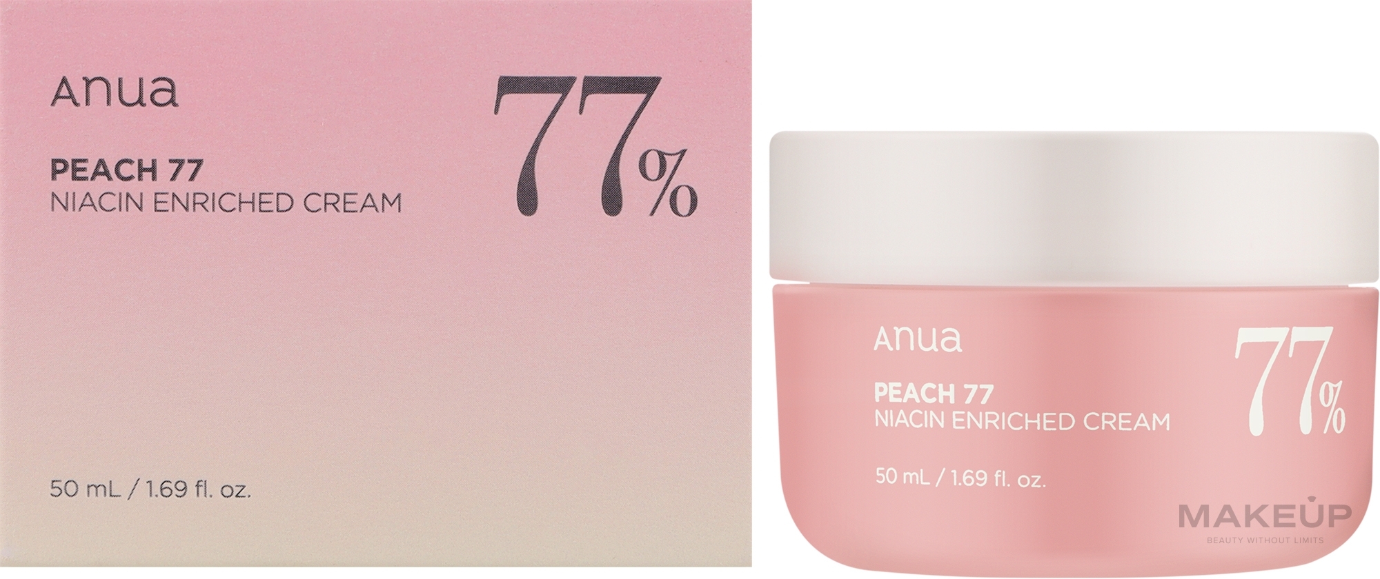 Увлажняющий крем для лица - Anua Peach 77% Niacin Enriched Cream  — фото 50ml