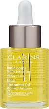 Парфумерія, косметика Масло для обличчя для жирної шкіри - Clarins Lotus Face Oil Treatment