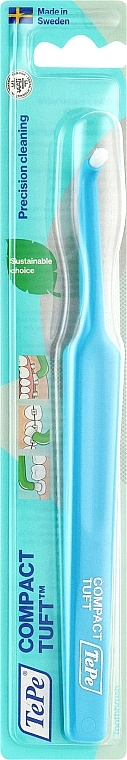 Монопучкова зубна щітка, блакитна - TePe Tuft Toothbrush — фото N1