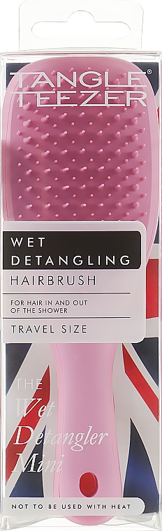Расческа для волос - Tangle Teezer The Wet Detangler Mini Baby Pink Sparkle — фото N4