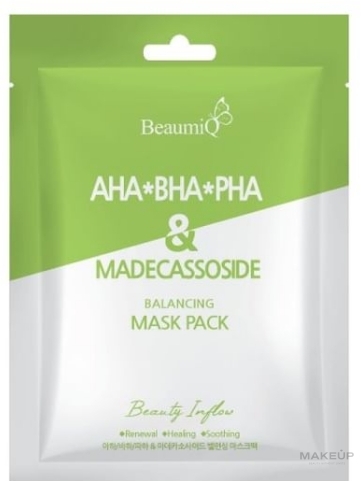 Маска для лица - BeaumiQ Mask Pack Aha/Bha/Pha & Madecassoside Mask Pack — фото 23ml