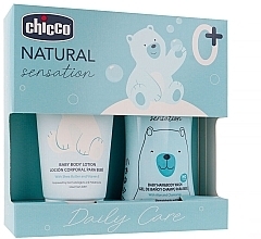 Набір - Chicco Natural Sensation Daily Care Set (gel/wash/200ml + b/lot/150ml) — фото N2