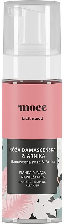 Зволожувальна пінка для вмивання - Moee Fruit Mood Damascena Rosa & Arnica — фото N2