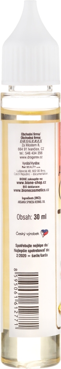 Олія для обличчя і тіла "Аганова" - Bione Cosmetics Argan Face and Body Oil — фото N2