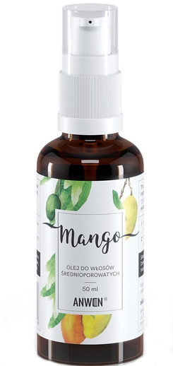 Масло для среднепористых волос - Anwen Mango Oil For Medium-Porous Hair (стекло) — фото N1