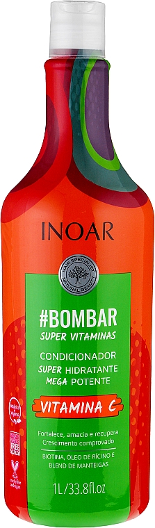Безсульфатный кондиционер "Витамин С" для роста волос - Inoar Bombar Conditioner — фото N1