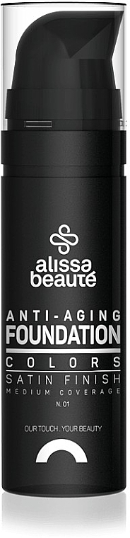 Тональна основа з матовим фінішем - Alissa Beaute Anti-Aging Foundation — фото N1