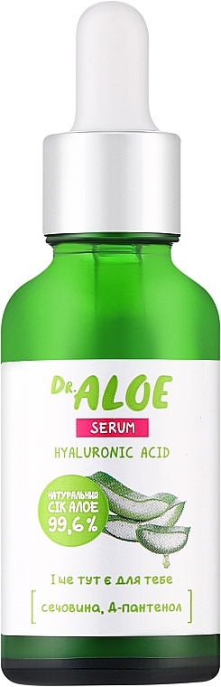 Сироватка «Алое» - Dr. Aloe Hyaluronic Acid Serum — фото N1