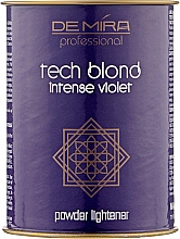 Осветляющая пудра фиолетовая, антижелтый эффект - DeMira Professional Tech Blond Intense Violet  — фото N1