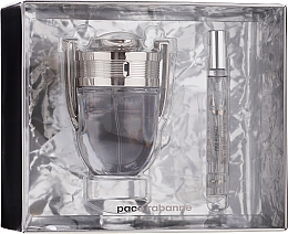 Духи, Парфюмерия, косметика Paco Rabanne Invictus Eau - Набор (edt/100ml + edt mini/10ml)